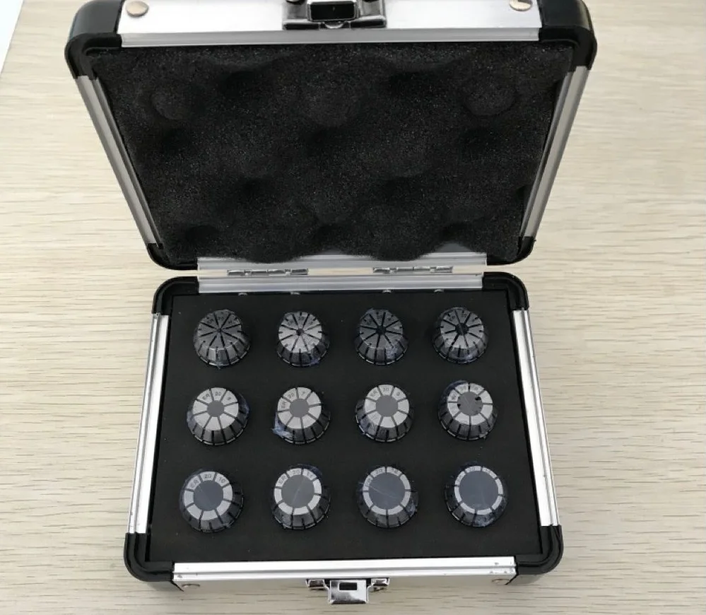 ER Collet kits packed in plastic or wooden box