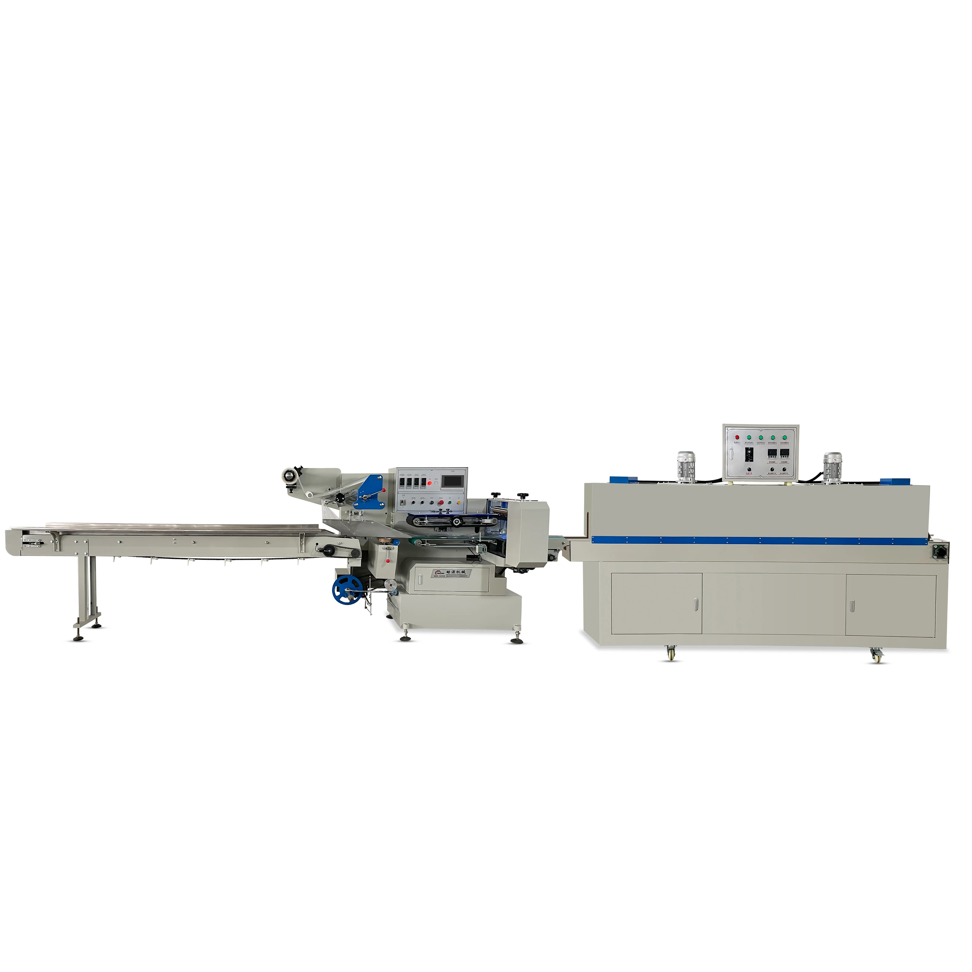 Shrink Wrap Machine Plastic Film Auto Wrapper Automatic Heat Tunnel Packaging Shrink Wrapping Machine