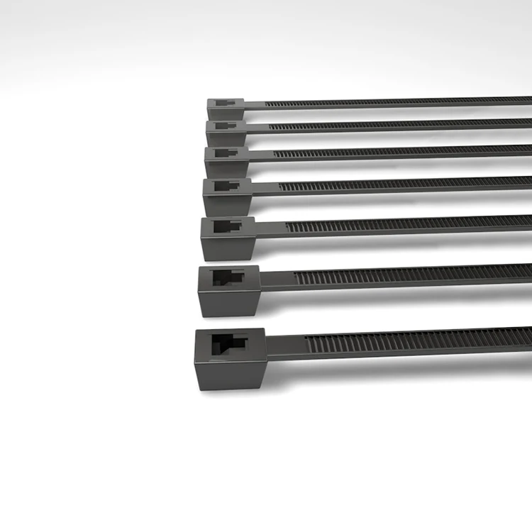 High quality nylon 66 reusable automatic zip plastic cable tie mount cable ties