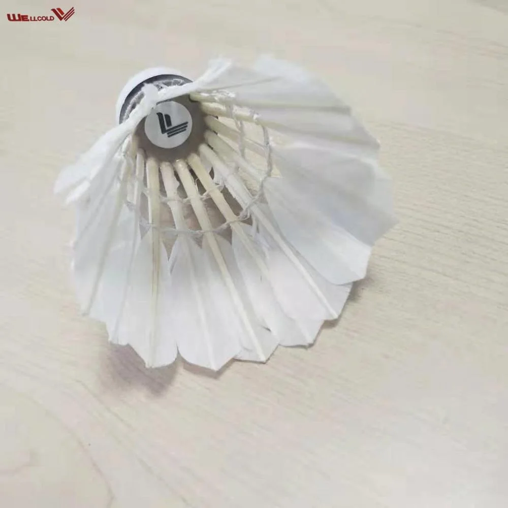 Волан для бадминтона из гусиных перьев для турнира, Волан для бадминтона, Китай, оптовая продажа