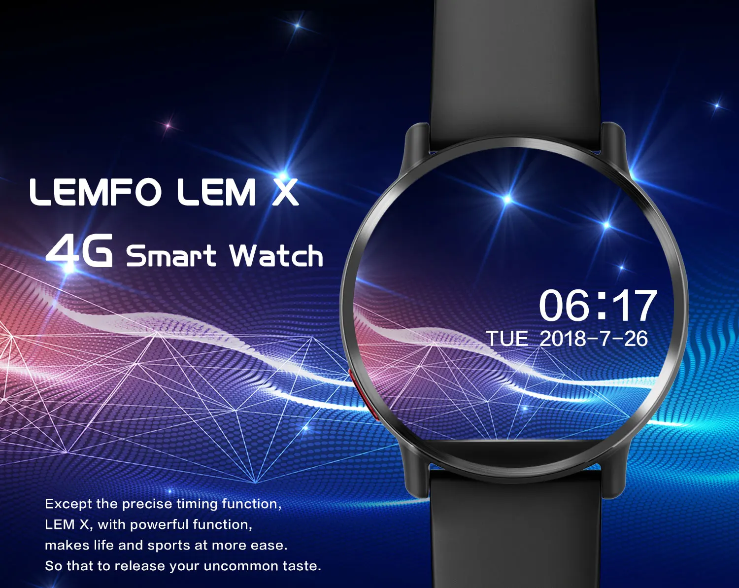 LEMFO LEMX hidden 8MP side camera high resolution 2.03 inch screen smart watch for visiting
