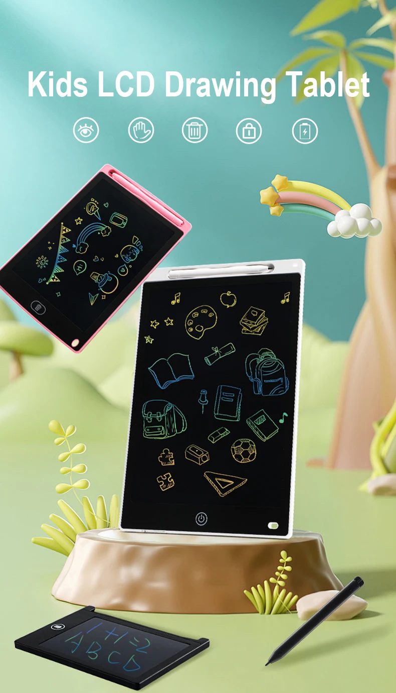 2023 Portable 4.5 8.5 12 Inch LCD Writing Tablet Drawing Board Electronic Writing Board E Writer for Study Doodle