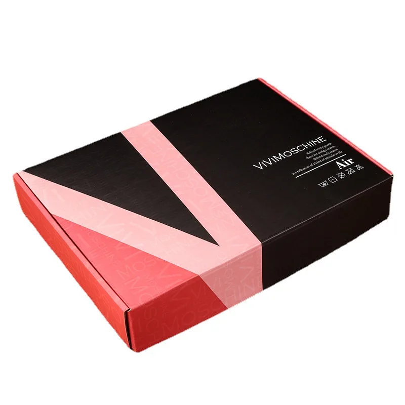 Экологически чистая упаковка для одежды, пустая коробка для хранения, индивидуальный шоппинг, коробка для одежды, оптовая продажа, бумажная картонная почтовая коробка