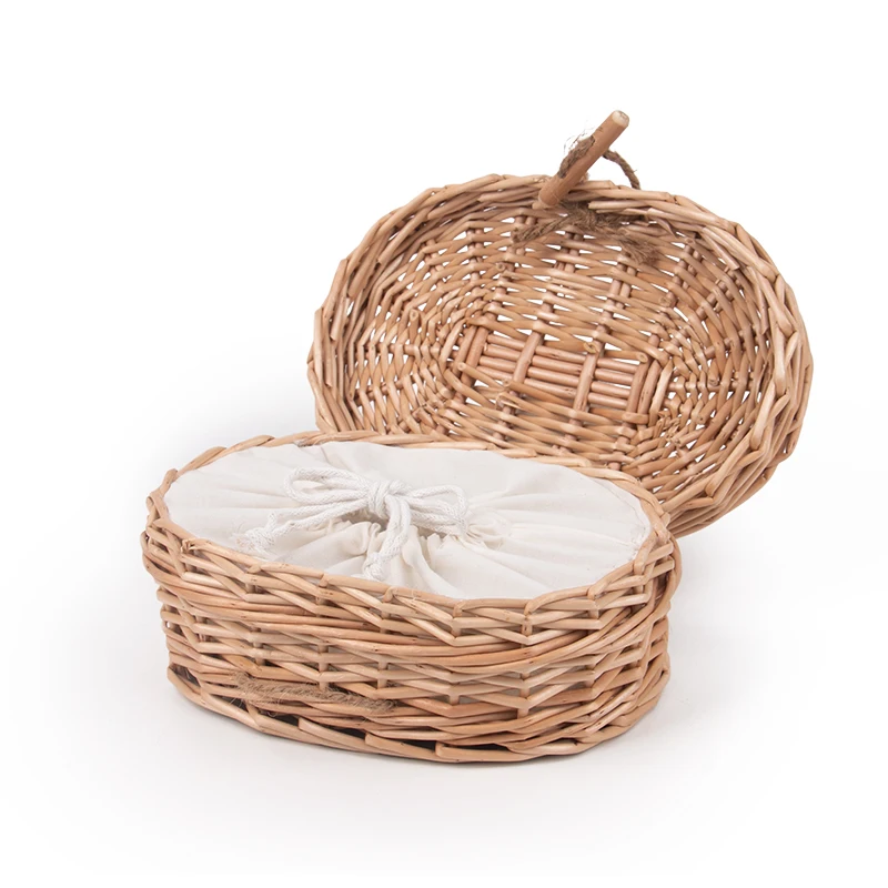 Small Animal Funeral Mini Biodegradable Rattan Casket Hamster Coffin For Pet Cremation wicker and willow animal coffin