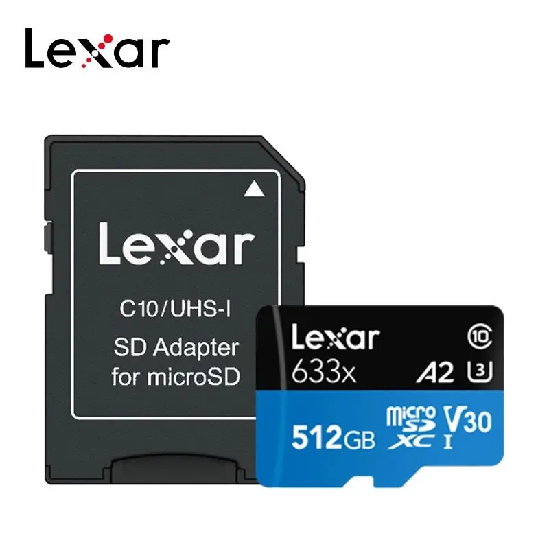 
Hot Sale Lexar 633x Memory Card 32gb 128gb 256gb 512gb 64gb Micro Sd Card Up To 95m/s C10 U3 U1 For Phone 