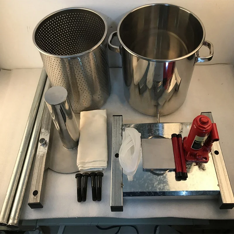 22L 36L Hydraulic Fruit Squeezer Stainless Steel Manual Juicer Small Honey Grape Blueberry Mulberry Presser Juicer