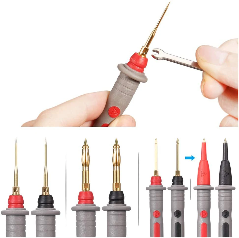Сменные наконечники зонда тестовые ручки зонда 4 мм штекер Банана Разъем тестовые выводы набор для мультиметра тестер