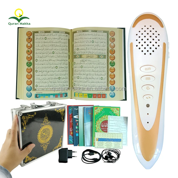Muslim Kids Learning Holy Quran Book Read Reading Reciter Pen MP3 Tafseer Farsi Kurdish Translation Digital M9 Quran Reader Pen