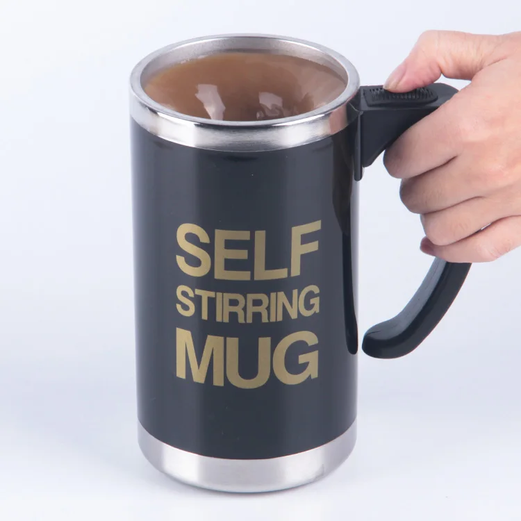 Креативный подарок, миксер из нержавеющей стали для ленивых, электрический миксер, автоматическая кофейная Магнитная чашка, автоматическая Магнитная чашка для самостоятельного размешивания