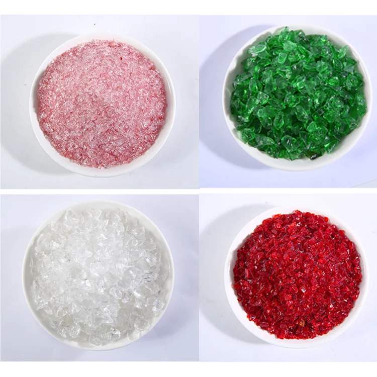 Premium pink decorative glass yarn aquarium glass sand