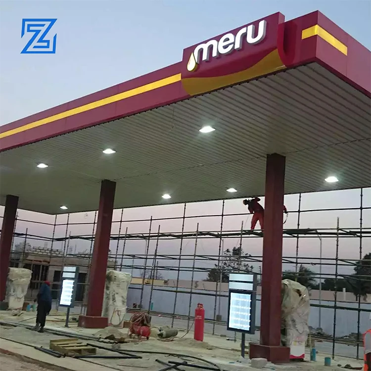 customize car gas station 3d signs and price display signs as well as canopies signage