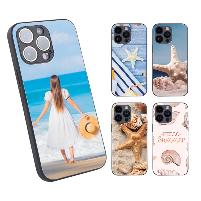 USA Warehouse Free Shipping 2d Sublimation Phone Case Blanks For Iphone 14 Pro Max Cover For Samsung Transparent White Black