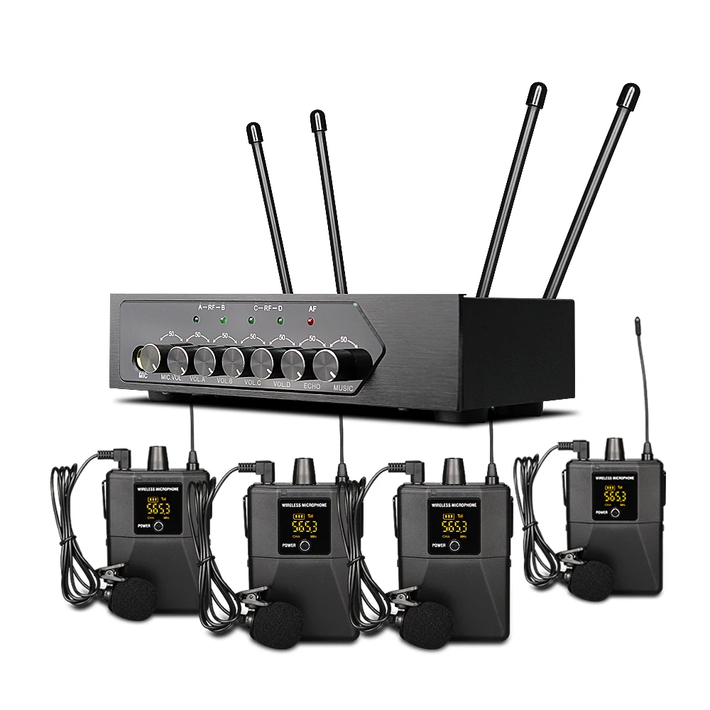 S1400 live производительность BT эхо беспроводной UHF портативный 4 канальный