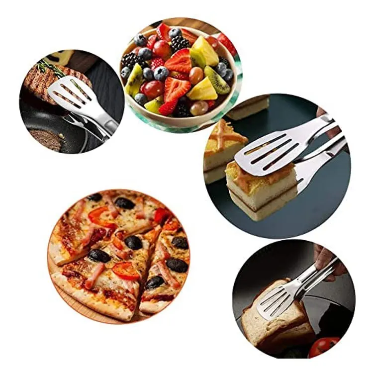 Stainless Steel Serving Kitchen small Tongs Buffet Tongs