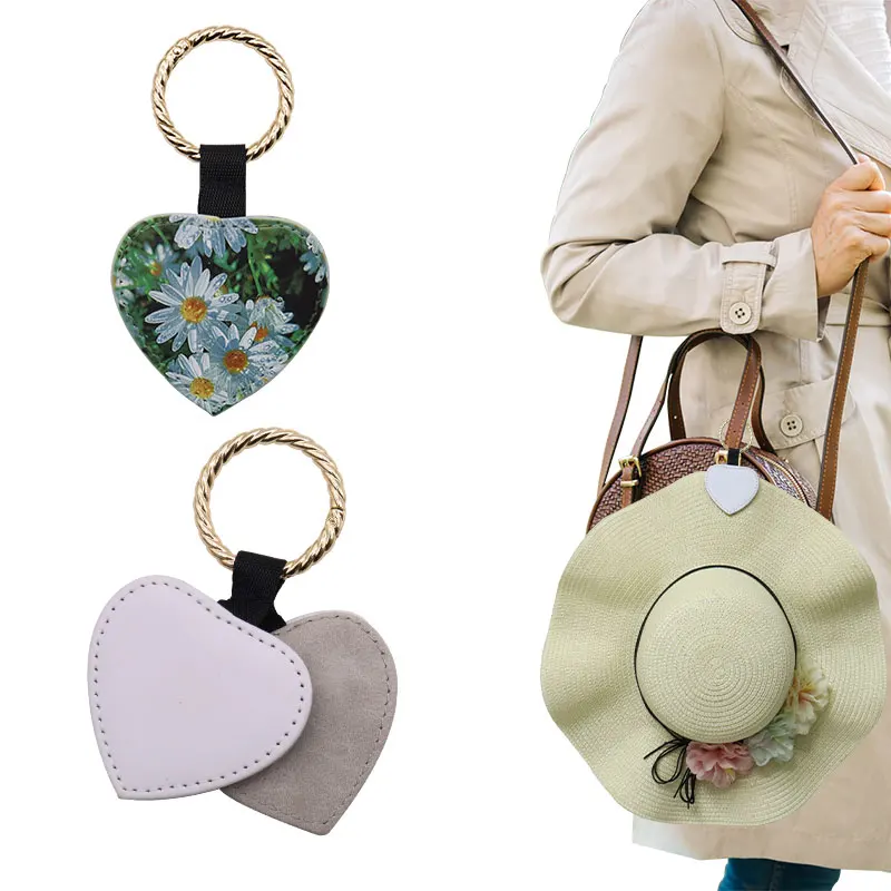 Personalized Metal Hat Clip With Custom PU Leather Sublimation Blank Magnetic Hat Clip