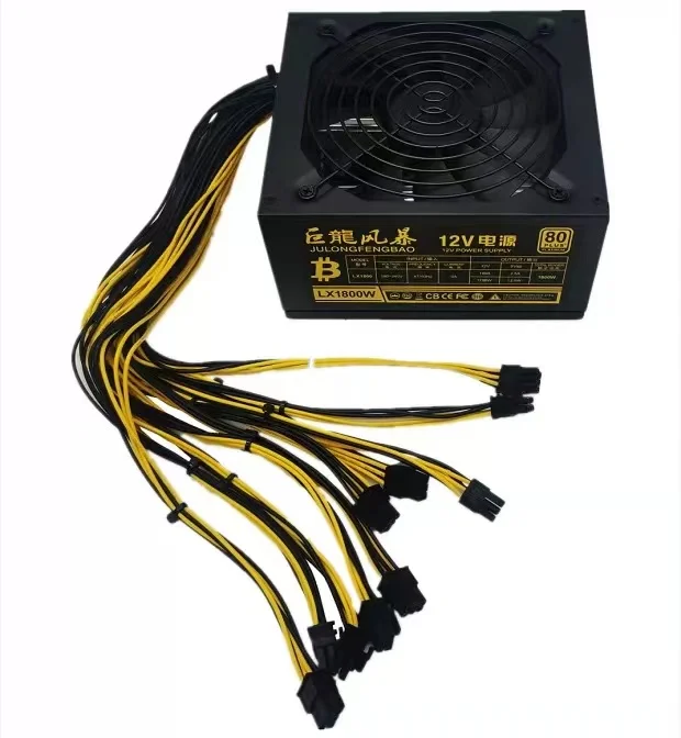 High Quality PSU 4U 2U Mute 2500W 2000w 1800w Power Supply For GPU 3060TI 3080 IN STOCK