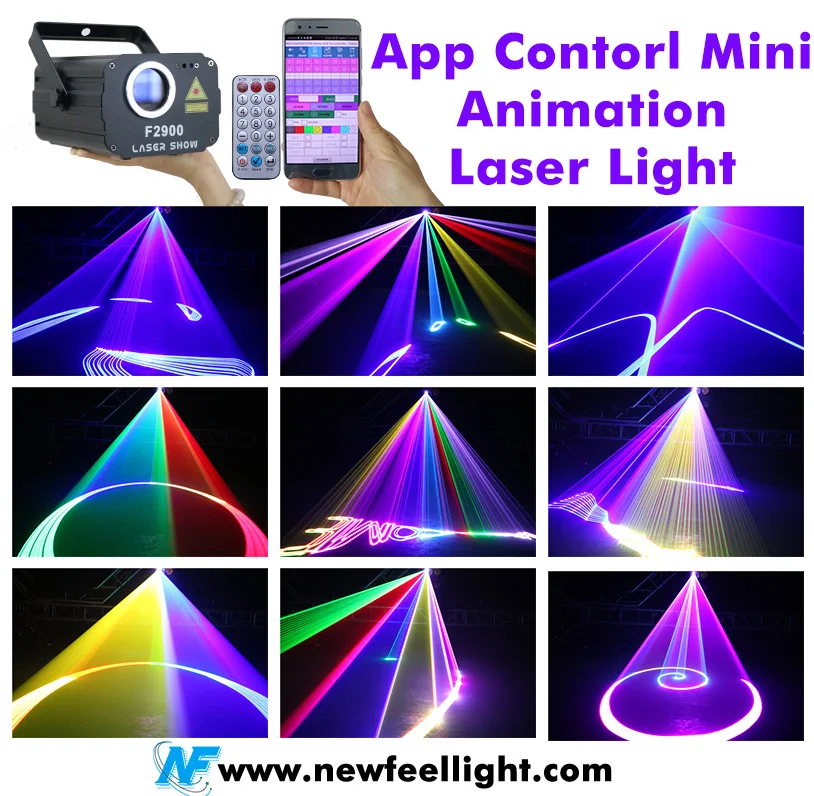  Обновленная версия F2900 APP Control 1800 МВт RGB анимационный сценический лазерный светильник для диджея дискотеки вечеринки бара