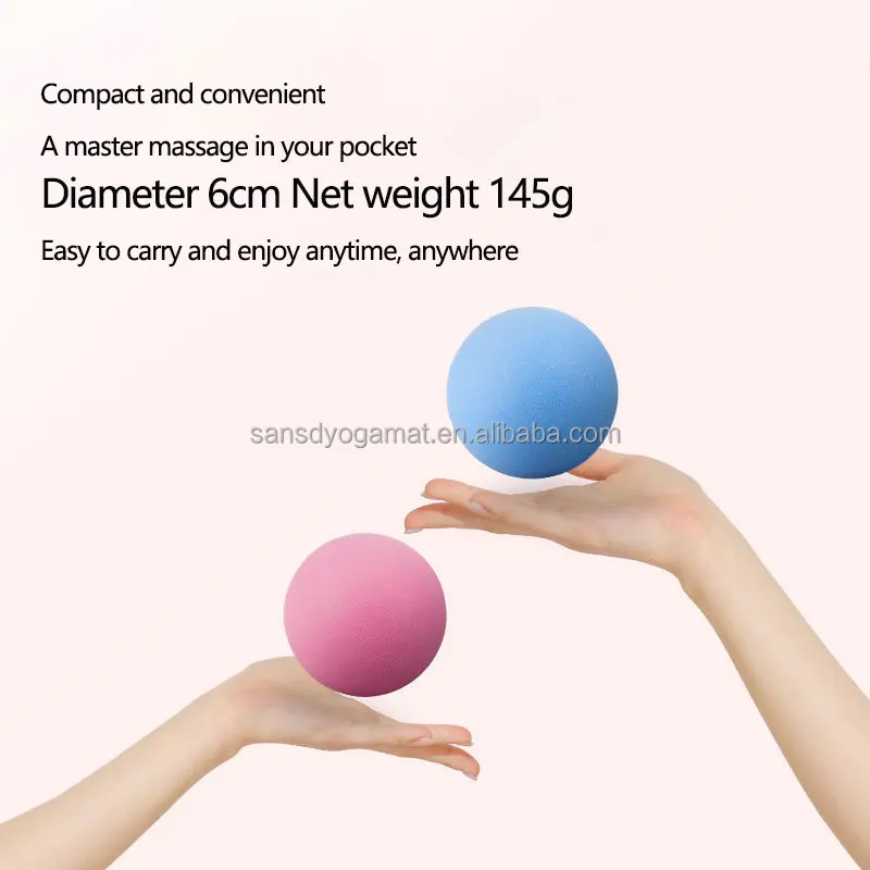 Sansd Yoga Roller Double Lacrosse Mobility Ball Myofascial Physical Therapy Deep Tissue Peanut Fitness Massage Ball Set