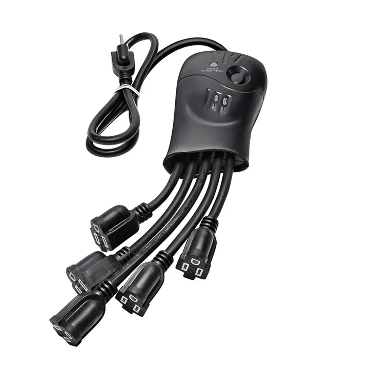 
Octopus American Standard ETL Listed Black Fashion Funny Surge Protection Power Strips With 5 outlets Splitter 