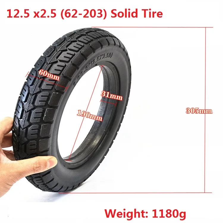12.5 x2.5  Solid  Tire 62-203  Tire