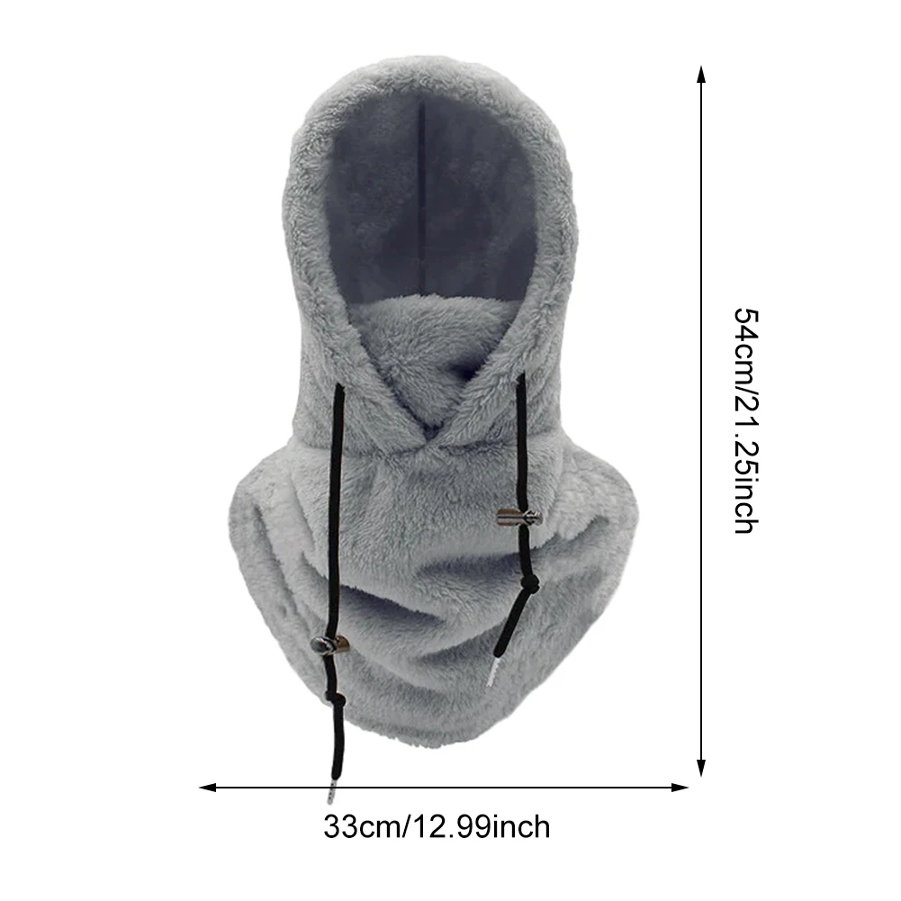 Winter Ski Windproof Cap Outdoor Cycling Cap for Men Face Masks Hood Beanies Women Plush Warm Hat