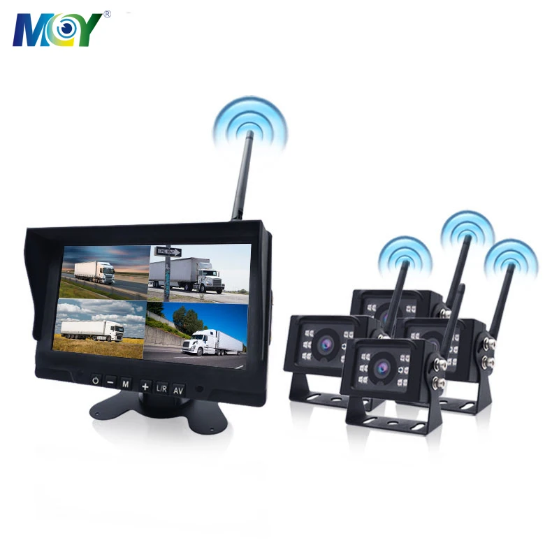 300m Transmission Range Reverse Wireless System Bus Truck Car Security CCTV Wireless Backup Camera