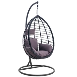 Wholesale Outdoor Hanging Rattan Chair Leisure Wicker patio Swings Chair