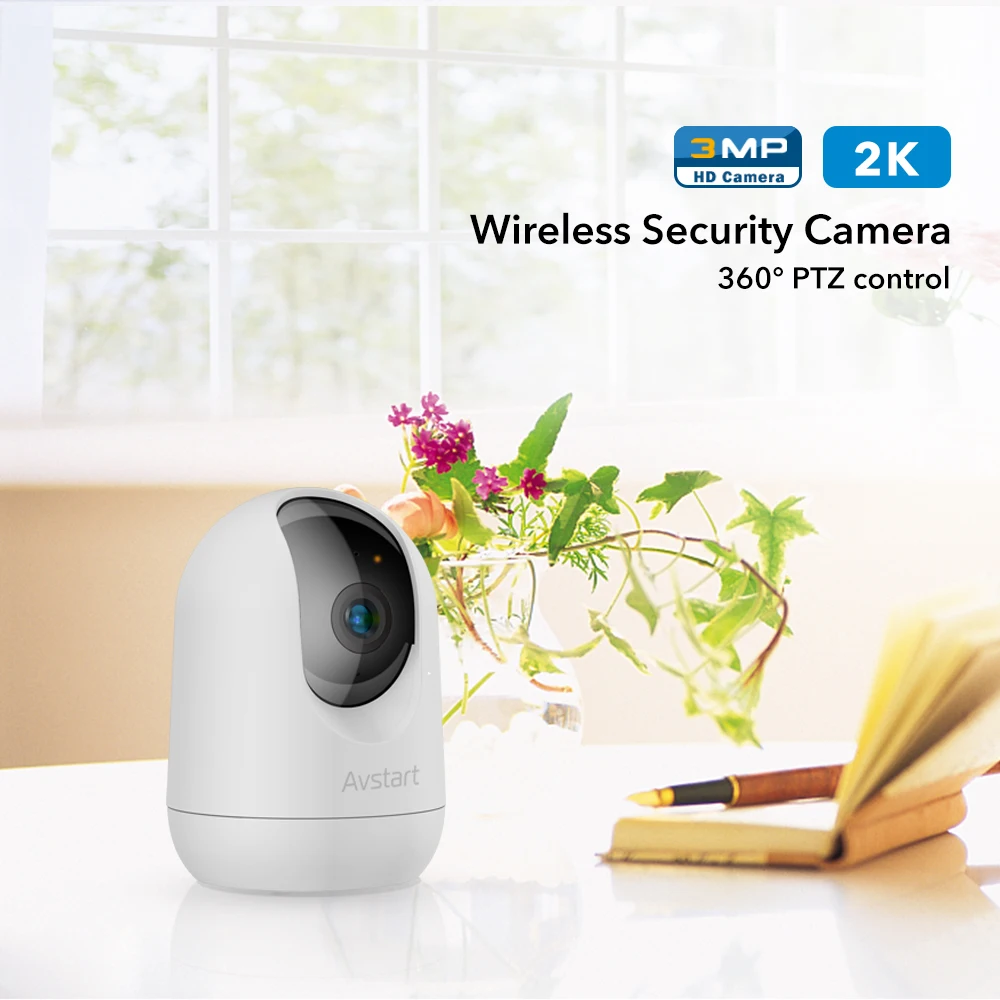 Amazon Hot Sale TUYA NEW Mini IP Camera 2K 3MP 360 PTZ WIFI indoor Wireless CCTV Security Network Camera