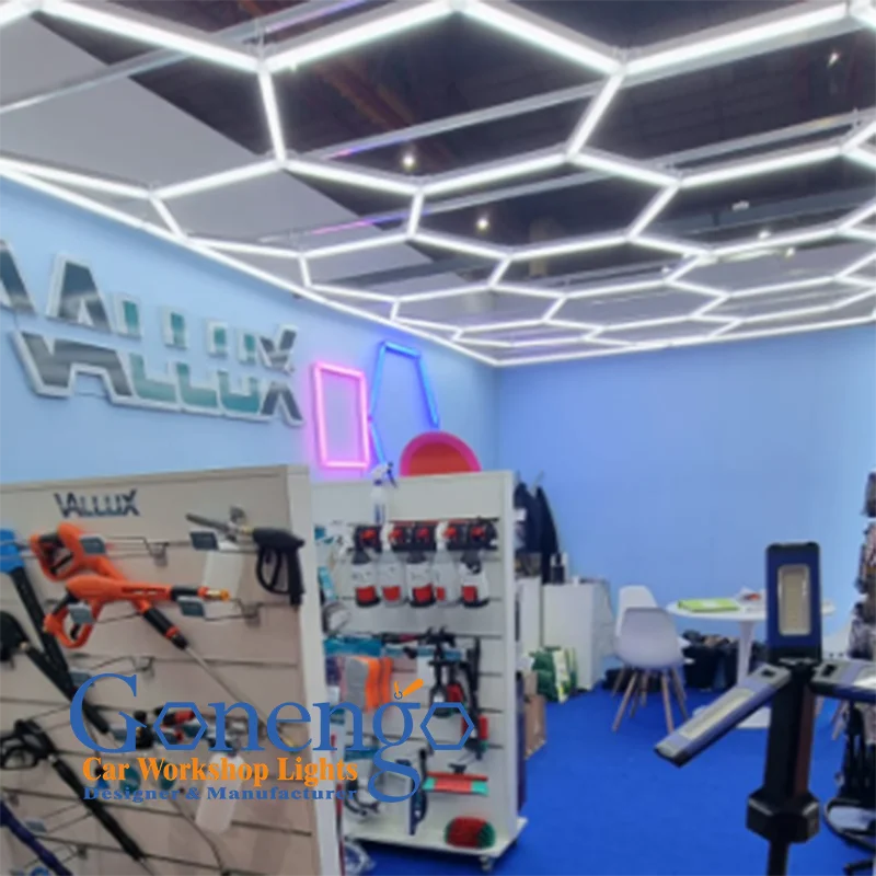 High Quality Easy Set Up Diy Assembled Luz Led De Techo Hexagonal Supermarket Led Shop Light