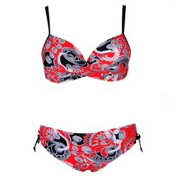 2020 Sexy Mature Women large size fat style  Two Piece Bikini Swimsuits