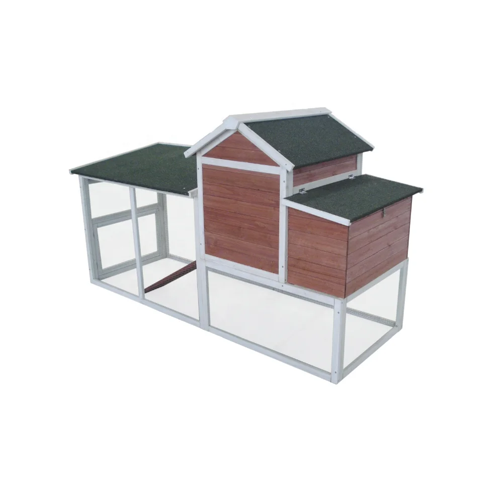 Quality large wooden outdoor hen house with run