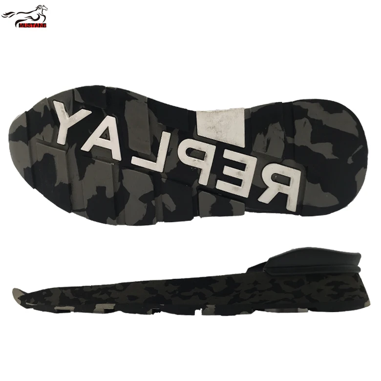 Mustang Factory hot sale high quality RB+EVA+TPU outdoor sole hiking shoes durable boots  non-slip sole