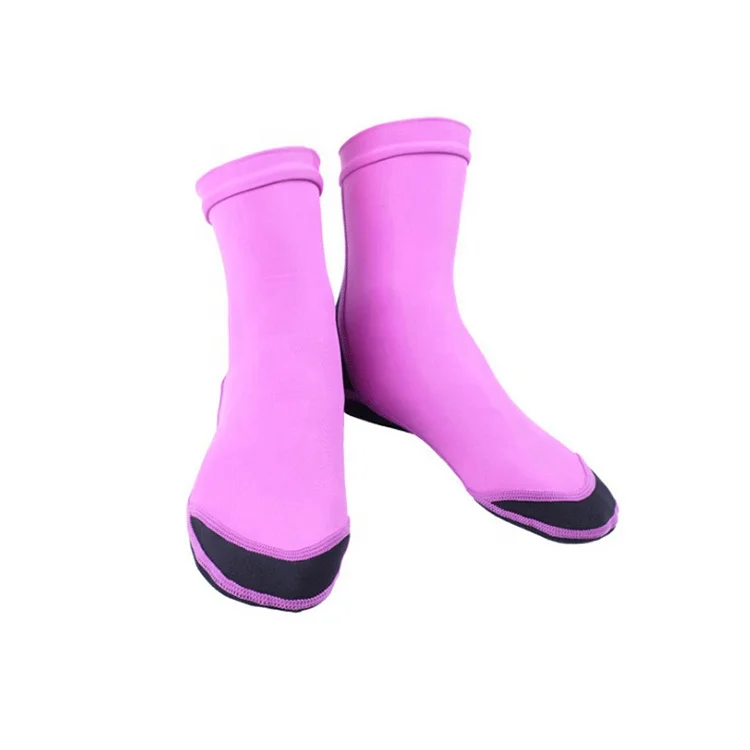
Colorful bright high elastic neoprene waterproof lightweight high diving socks 