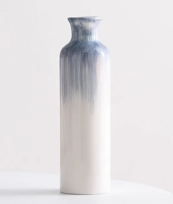 Classic Hand Painted Blue and White Ceramic Vases for Home Decor