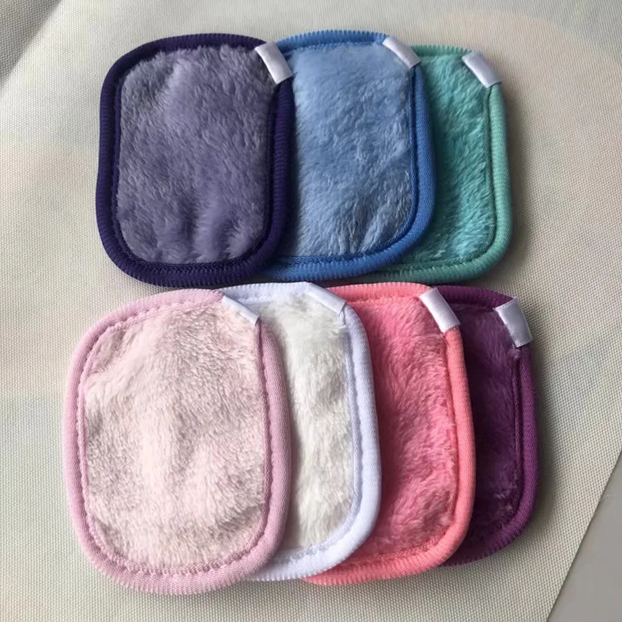 Water Only Microfiber Makeup Remover Pads Facial Cleansing Puffs Reusable Makeup Remover Pads for Heavy Magic Makeup Cloth