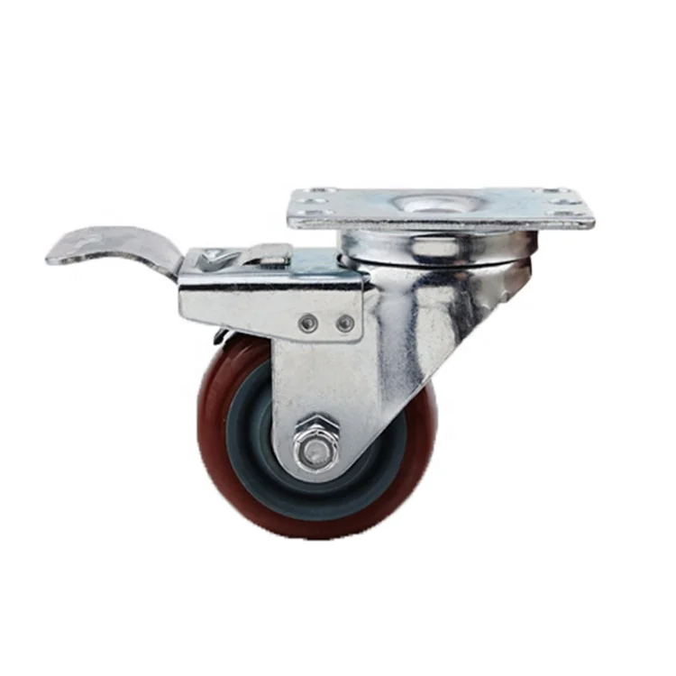 Factory supplied swivel caster with brake for pipe rack system FHJ-303/403/503