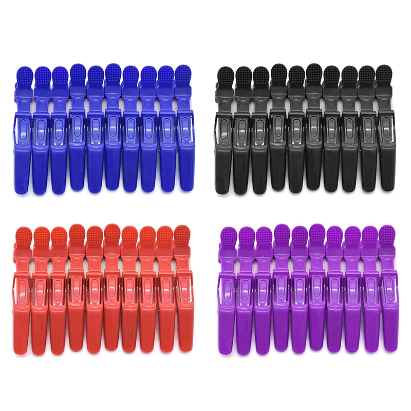 2021 Hot Sell Wholesale Salon Tools Colorful Custom Glossy Alligator Hair Clip Crocodile Clips Logo Accepted