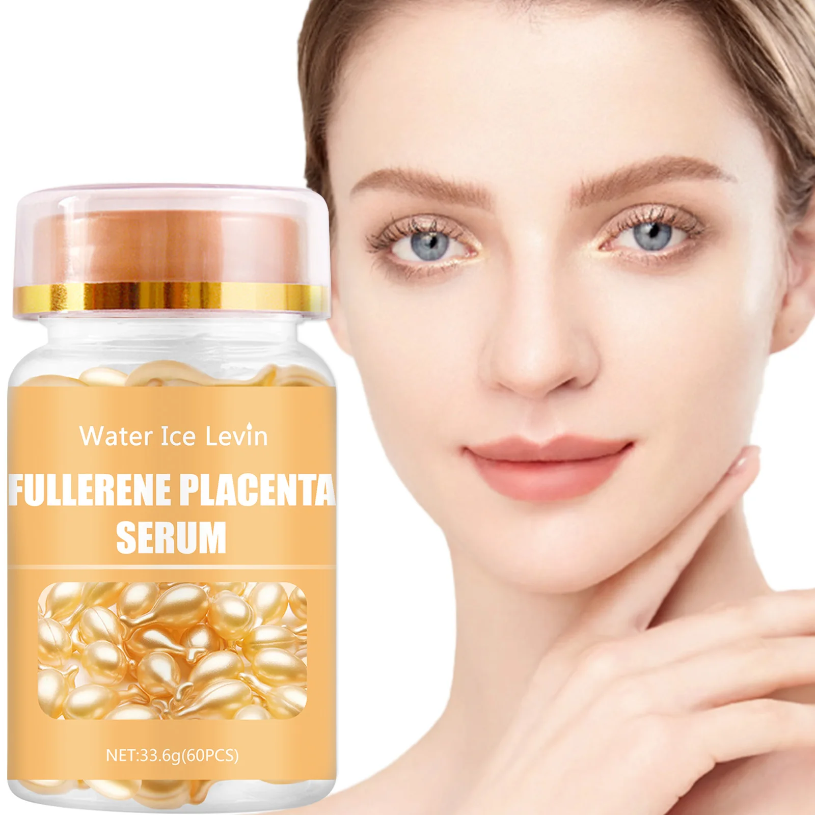 Fullerene Placenta Facial essence Capsule Moisturizing and Nourishing Skin Keep Young and Bright Facial essence Capsule