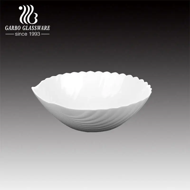 High quality white opal glassware clear bulk pack cheap 4 inch sauce bowl opal glass bowl tableware