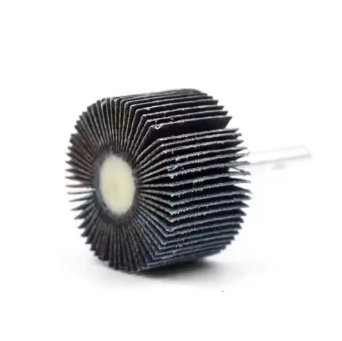 AutoErizo 80*40*6mm Abrasive Mounted Flap Wheel with Shaft Aluminum Oxide Sanding Flap Wheel Metal Polishing Buffing
