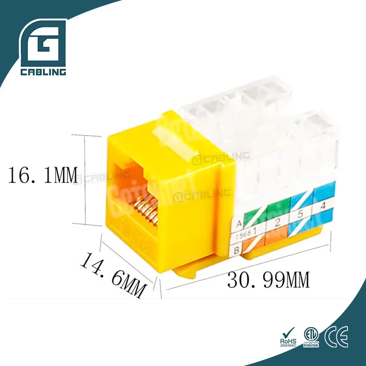 Сетевой keystone Cat6 Cat6a RJ45 UTP неэкранированный разъем jack cat5e 8P8C Cat 5e