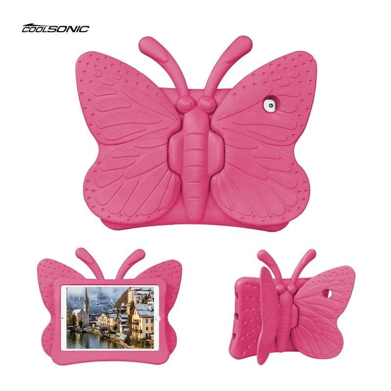 Легкий противоударный Прочный детский чехол-подставка из ЭВА с бабочкой для Ipad 10,2 2019/2020