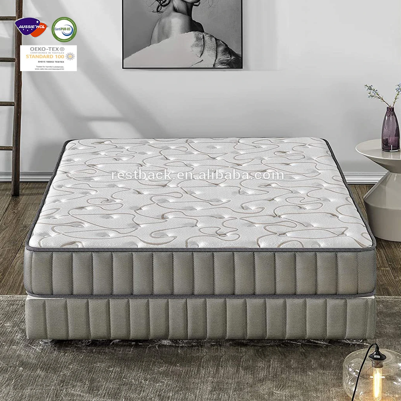 Colchon king queen de espuma gel memoria para zero bien quality en un colchon