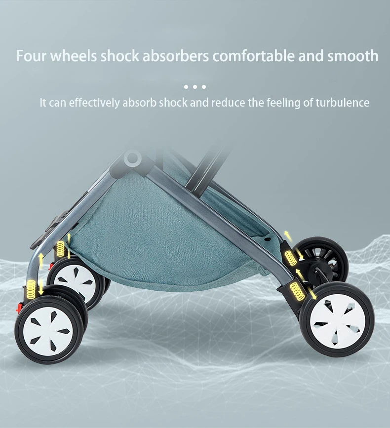 Wholesale Custom New Fashion 3 in 1 Baby Pushchair Lightweight Foldable Baby Pram Carrier Buggy Luxury Baby Strollers LOW MOQ