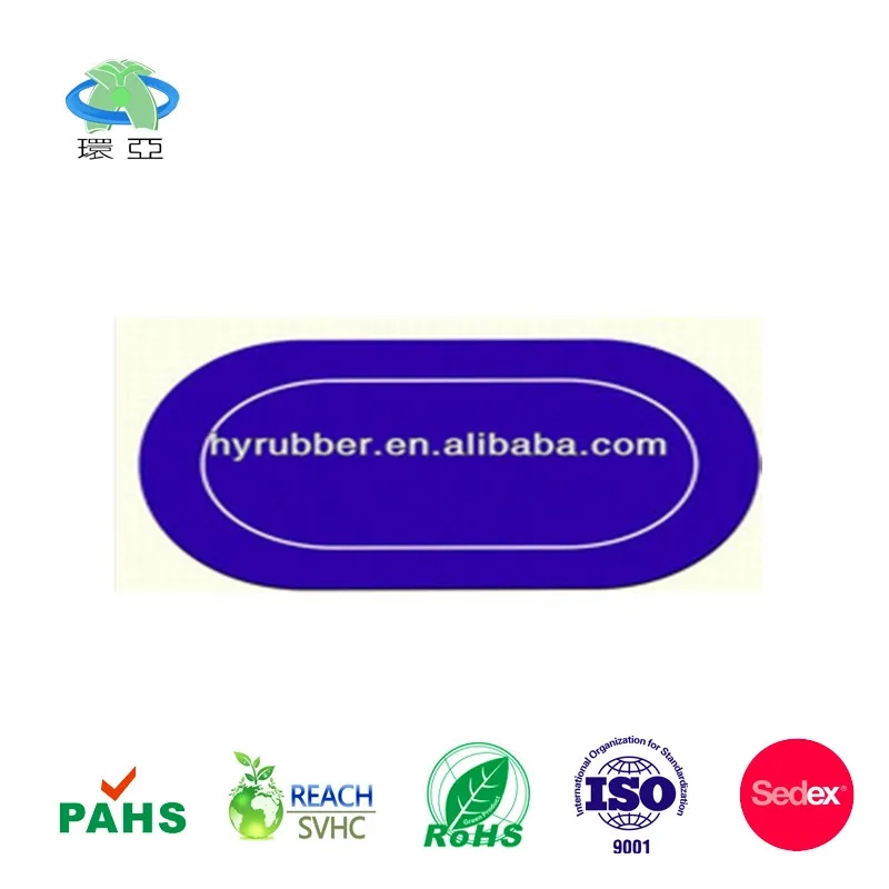 Guaranteed Quality Proper Price Custom Rubber Texas Poker Table Gambling Mat