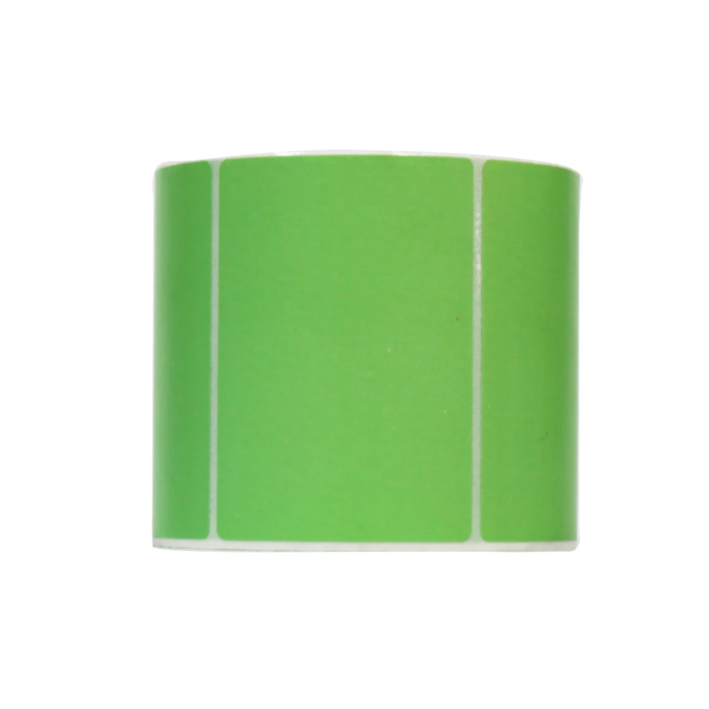 Factory price color thermal transfer labels fluorescent colors red/green thermal transfer label