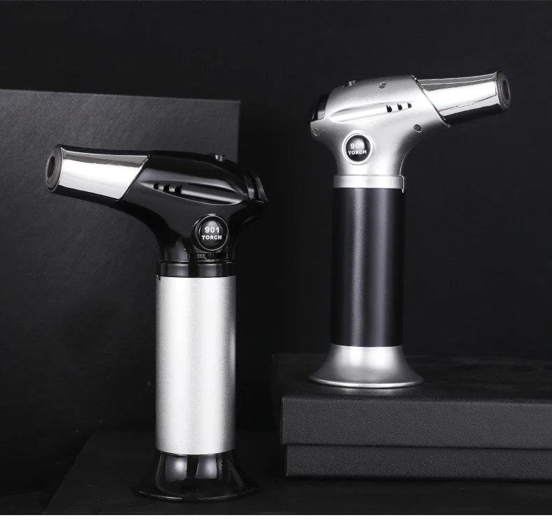 901 New Blue Flame Burner Gun Cigarette Windproof Gas Torch Butane Lighter for Smoking