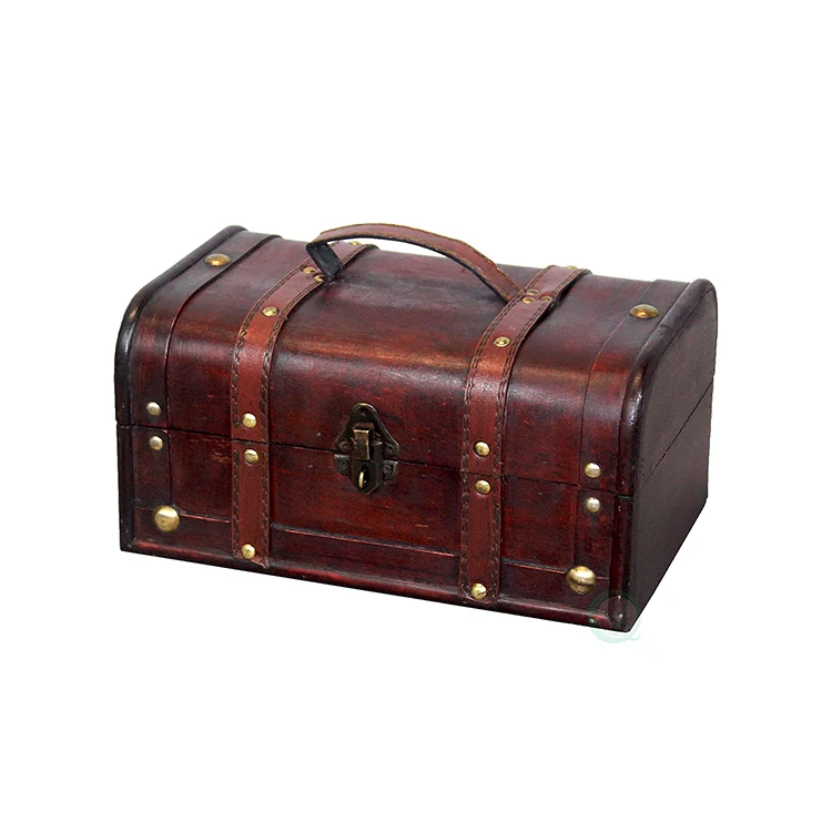 Decorative Treasure Box Wooden Trunk Chest