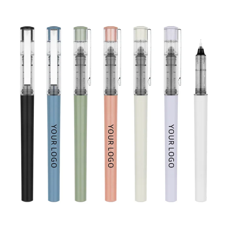Hot Sale Business Multi Color Pens 0.5 MM Writing Plastic Gel Pen With Logo for School Office