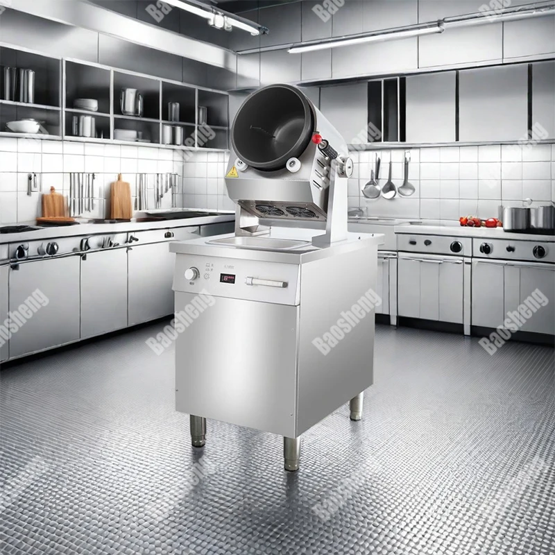 Industrial Intelligent Cooker Rotating Automatic Wok Restaurant Stir Fried Rice Rotation Cooking Robot Machine